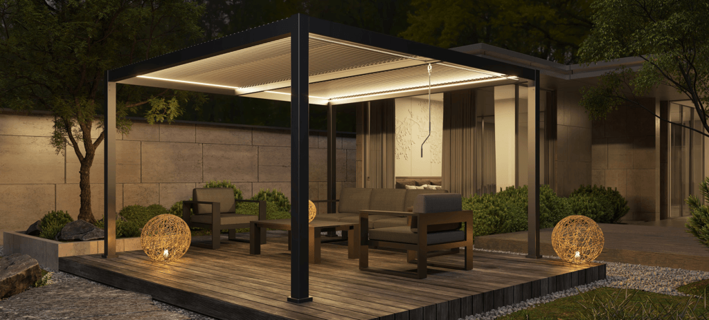 Manual Aluminum Pergola 1 pérgola de aluminio