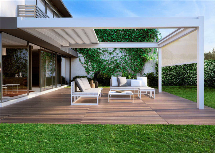Louvered Pergola vs Retractable Roof Pergola: Which One Is Right for You? 2 Retractable pergola suitable for home garden installation