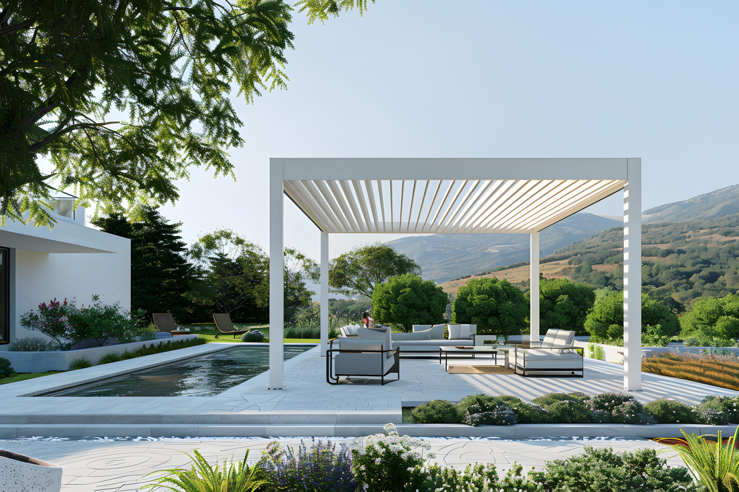 Aluminum pergola systems from Progolas - Style 2117