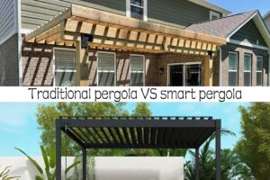 Traditional pergola VS smart pergola