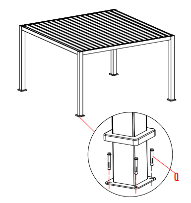 2115 Type Flip-Flop Louvered Pergola: Installation and Construction Guide 17 123