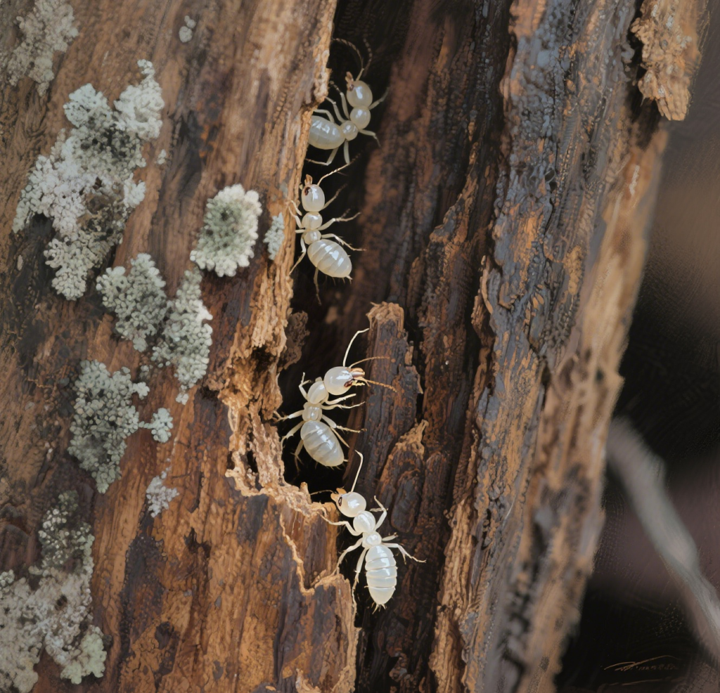 Termites eat away at wood