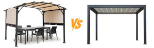 Flat Roof Pergola vs Arched Pergola