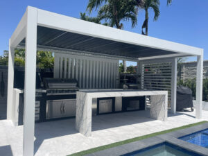 Pérgola de cocina al aire libre