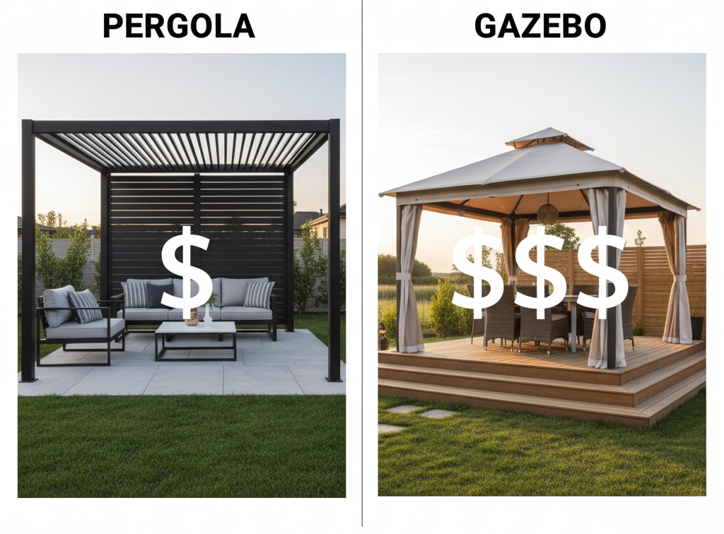 What is Cheaper, a Pergola or a Gazebo