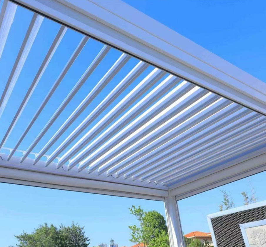 Louvered roof