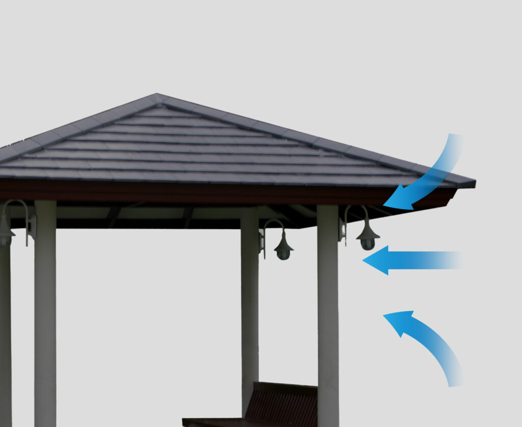 Smart Pergola vs Traditional Pergola: What’s the Real Upgrade? 7 The ventilation effect of traditional pergola