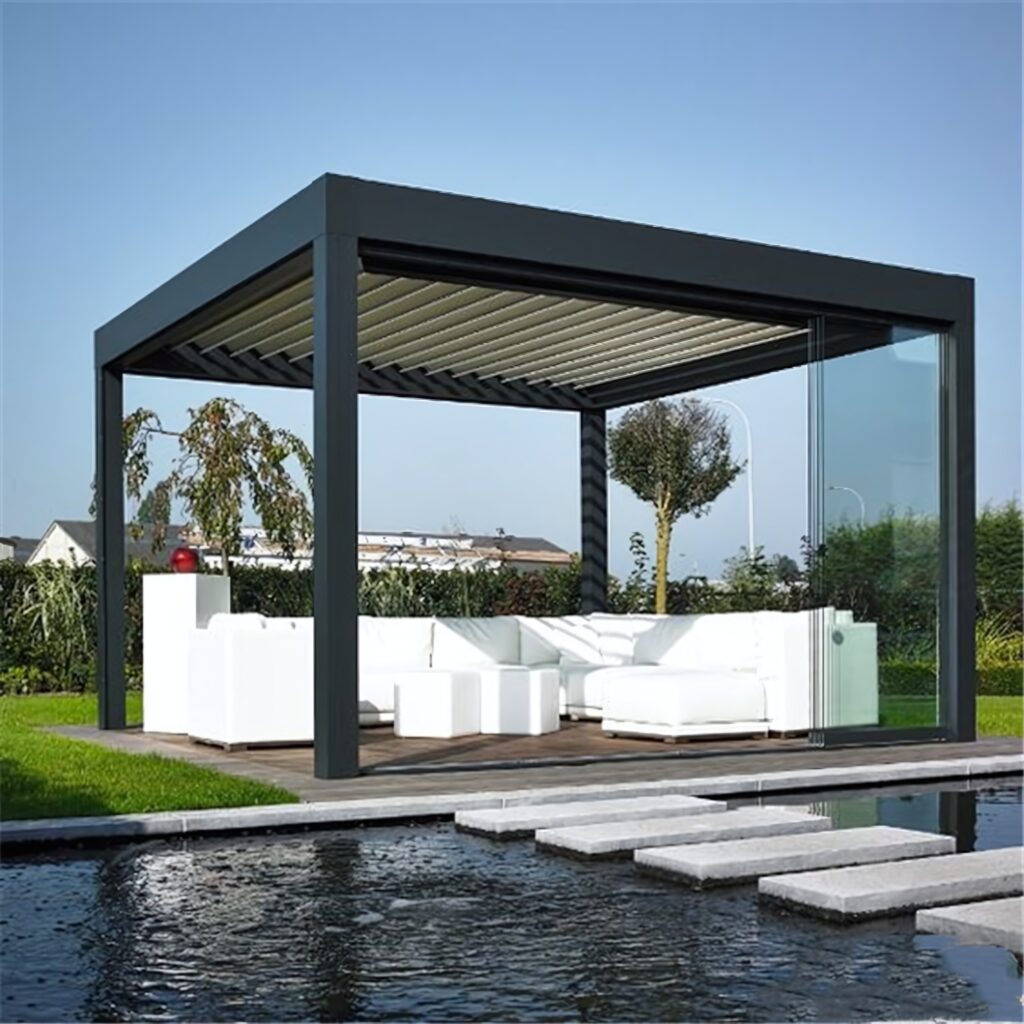 Heavy duty aluminum pergola