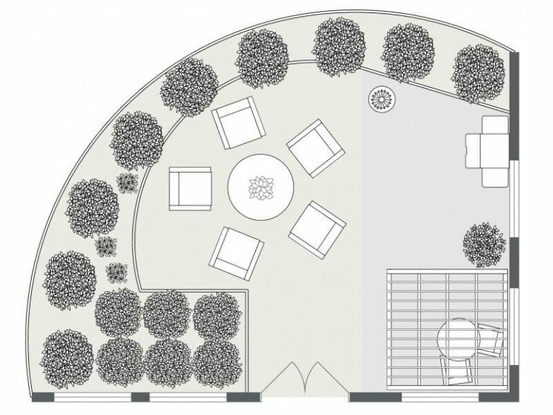 Terrace space planning