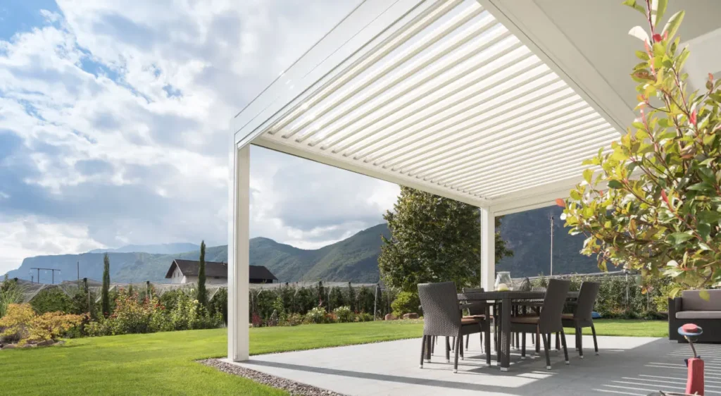 aluminum pergola mounting styles