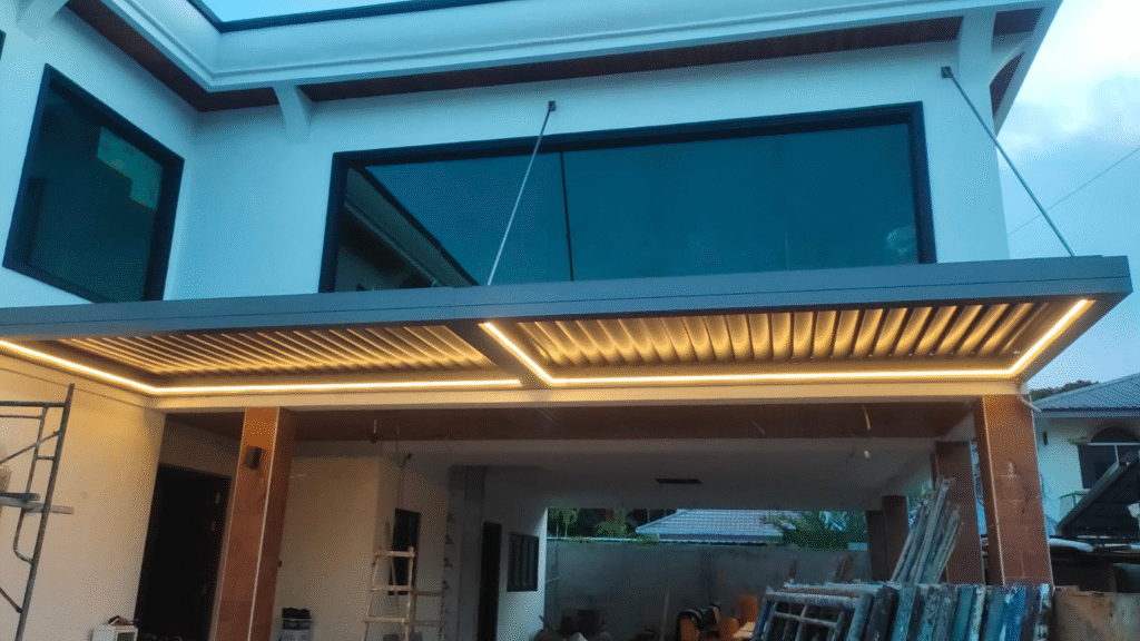 aluminum pergola