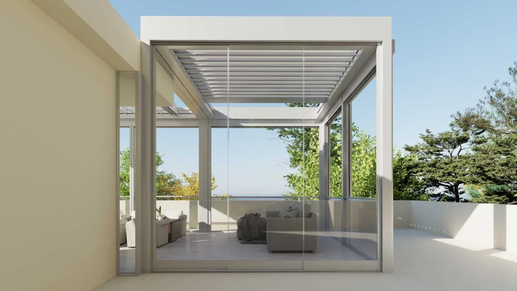 Frameless glass doors