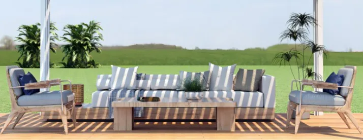 Outdoor pergola furniture