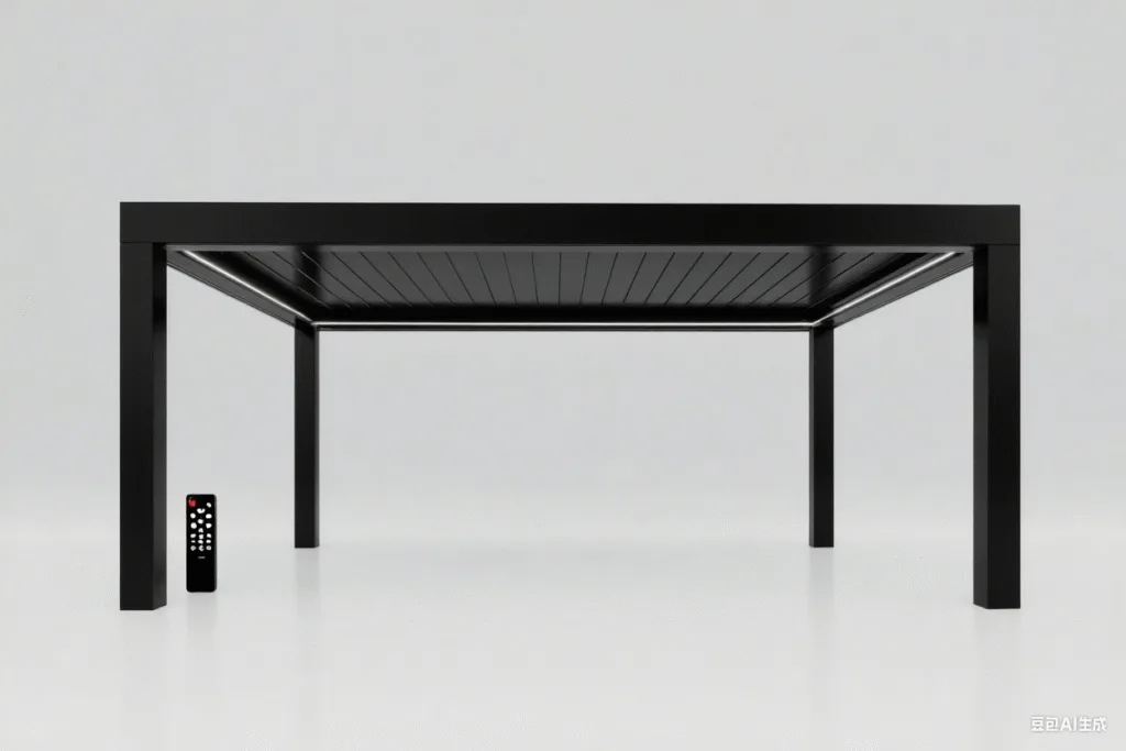 Electric aluminum pergola