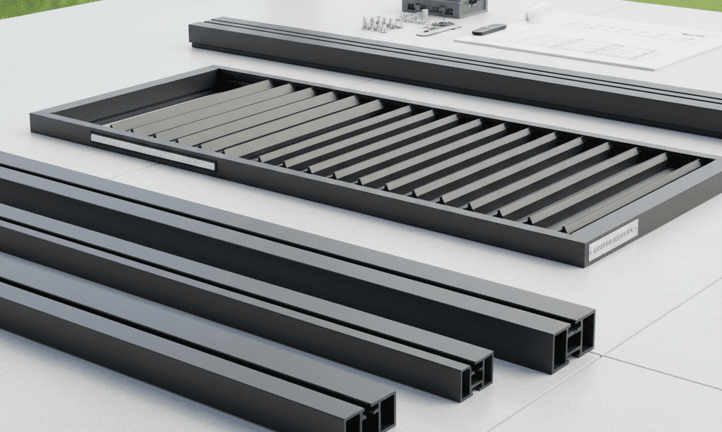 Aluminum pergola building materials