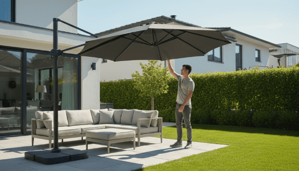 Large Cantilever Umbrellas