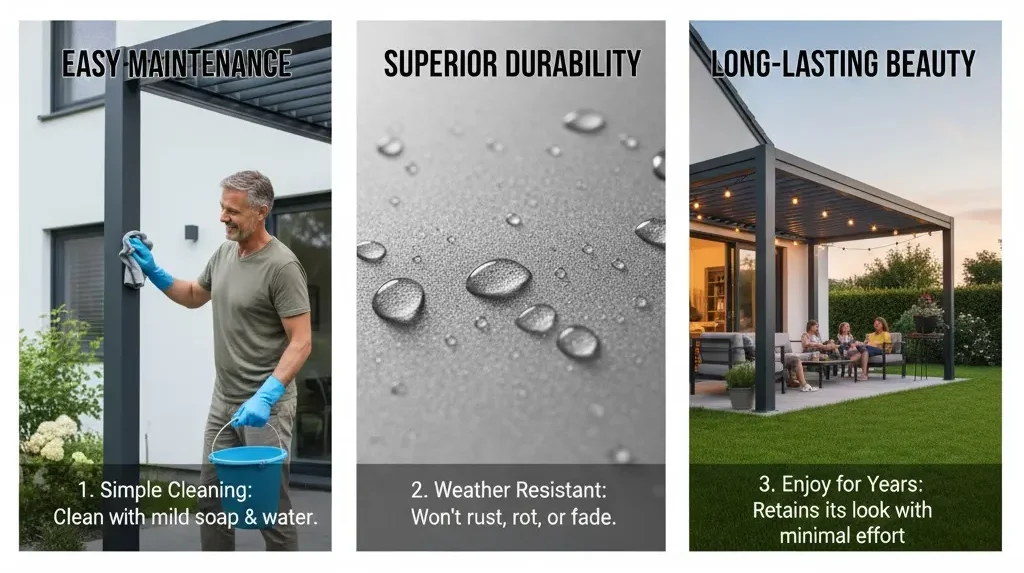 Características de las pérgolas de aluminio