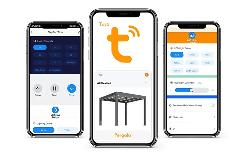 Mobile App Remote Control for Sunshades