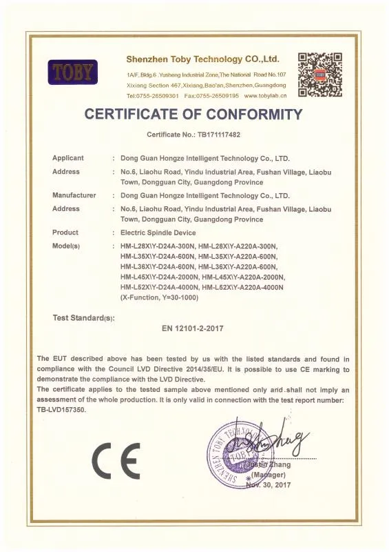 Сертификация Проголас-Мотор-CE