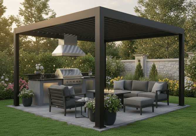 The Ultimate Backyard Custom Pergola