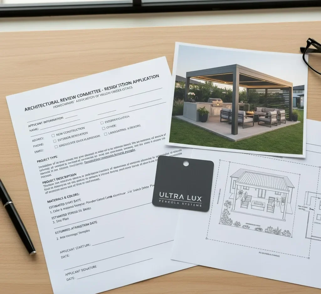 Documentos de aprobación de la HOA