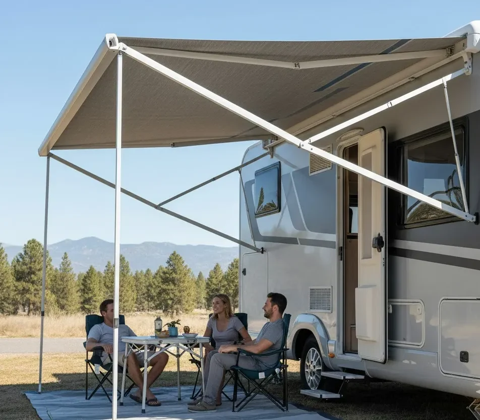 Toldos retráteis para veículos recreativos