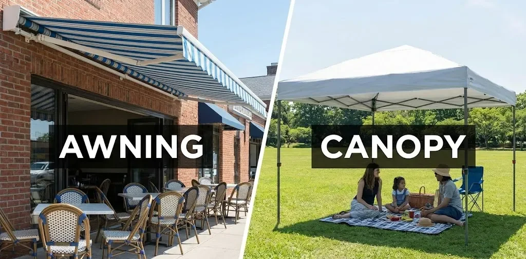Awning vs Canopy