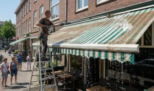 Clean the awning.