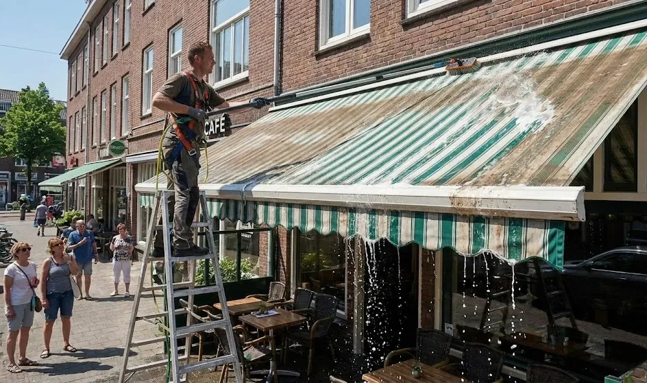 Clean the awning.